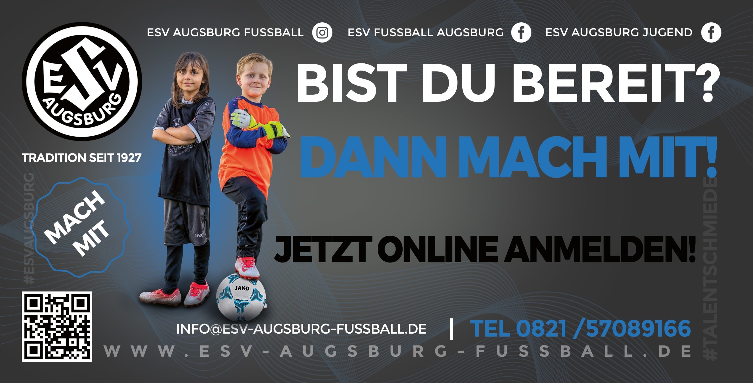 ESV Augsburg Fussball Werbung and Banner
